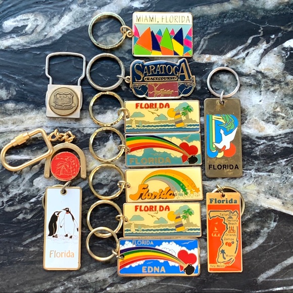 ✨Vintage✨FLORDIA✨MIAMI✨KEY WEST✨Keychains ornament